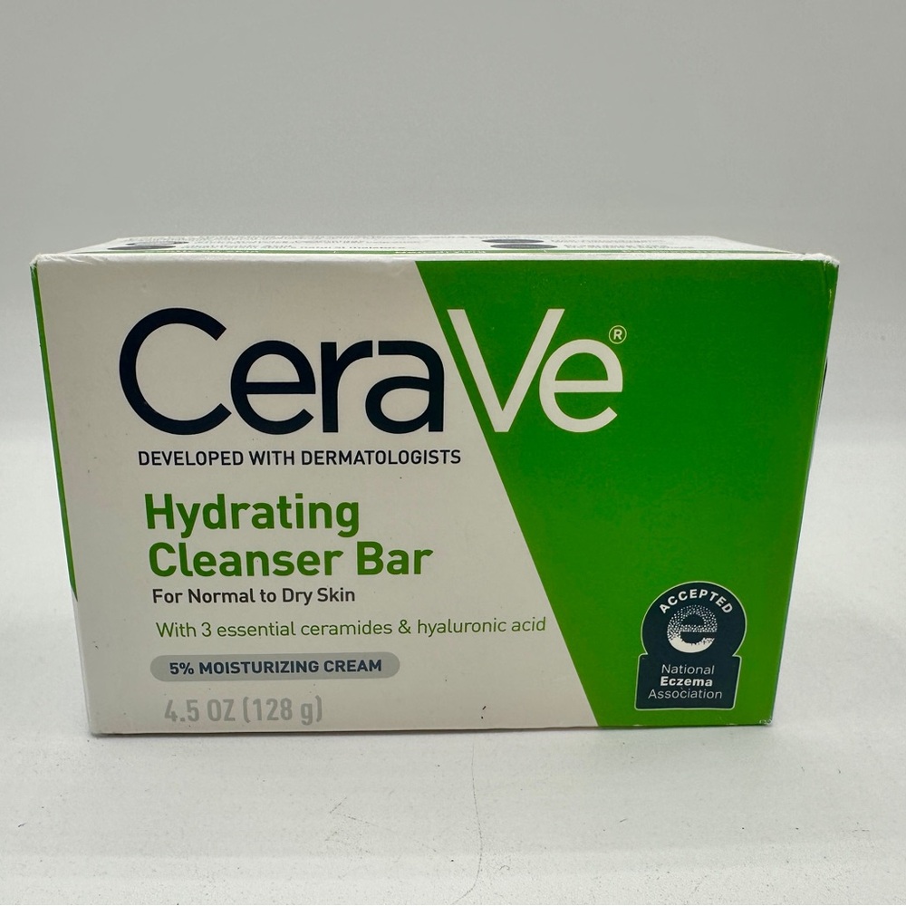 CeraVe Hydrating Cleanser Bar - Green and White